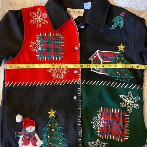 Bedford Fair Christmas Wool Jacket. Size Small - Picture 2 of 8